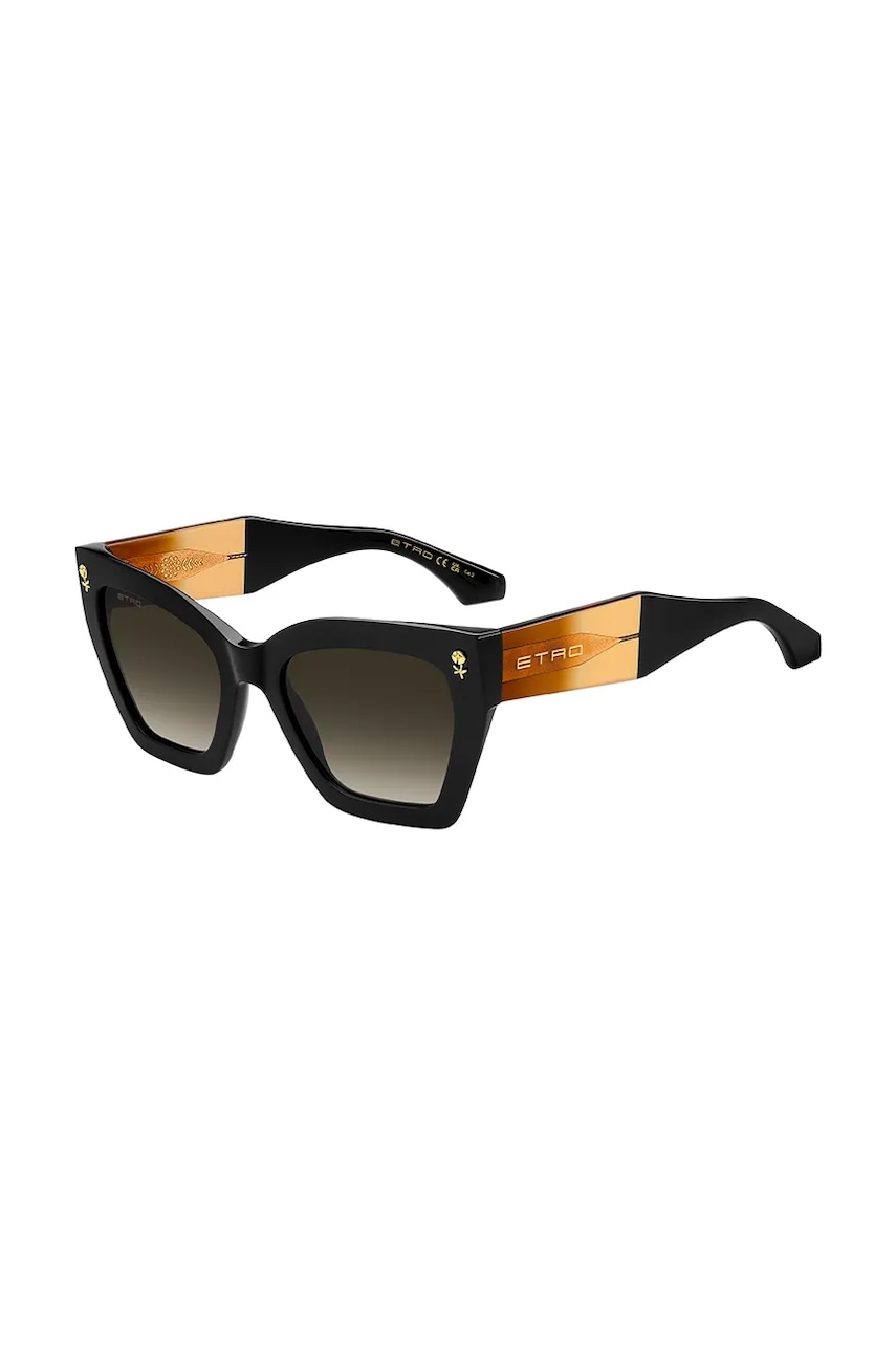 Etro ochelari femei, culoarea negru, ETRO 0090/S
