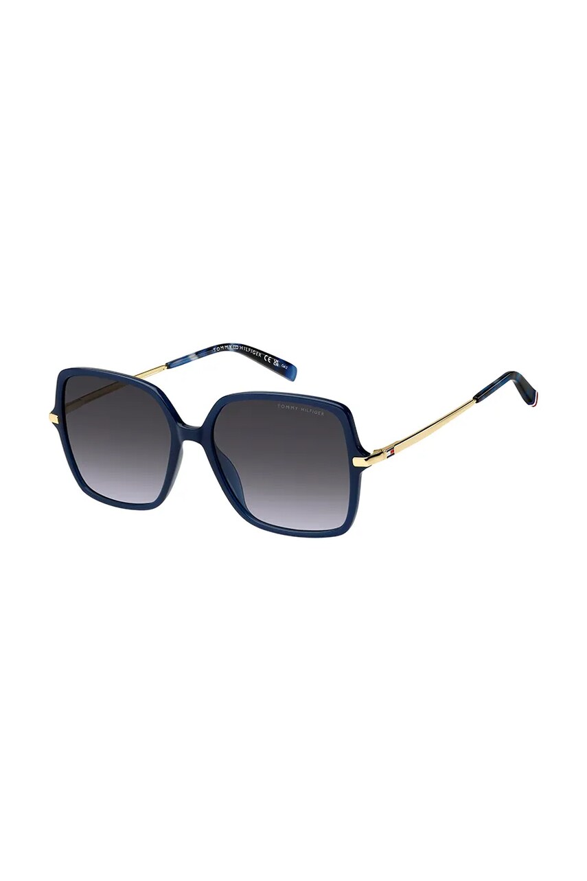 Levně Sluneční brýle Tommy Hilfiger dámské, tmavomodrá barva, TH 2220/S