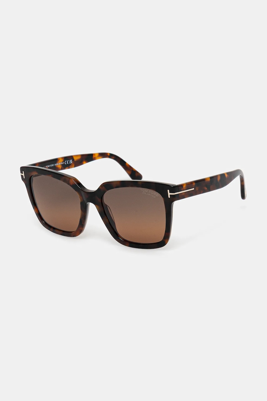 Tom Ford ochelari de soare Selby culoarea bordo, FT0952_5552H