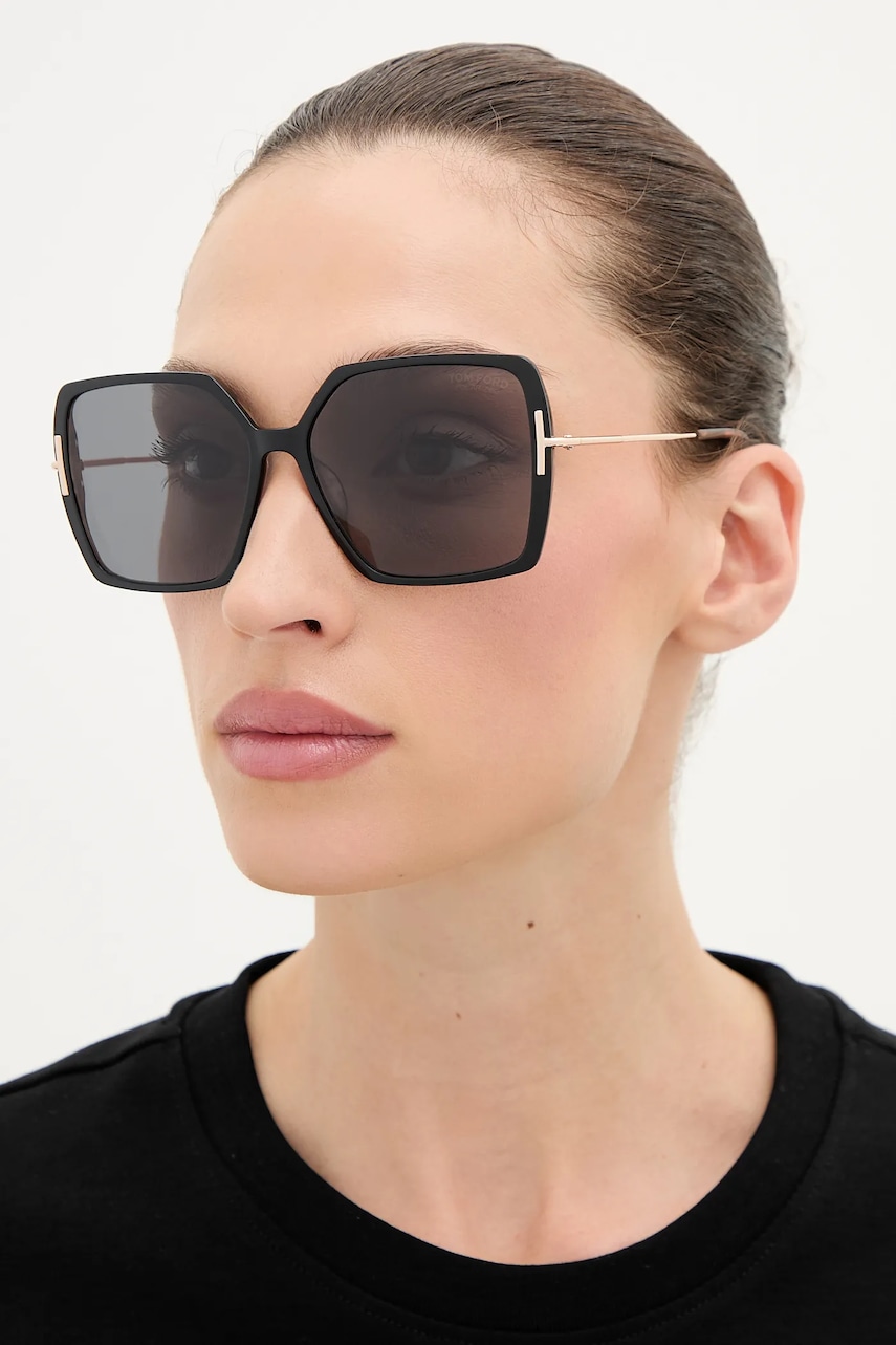 Tom Ford ochelari de soare Joanna culoarea negru, FT1039_5905D