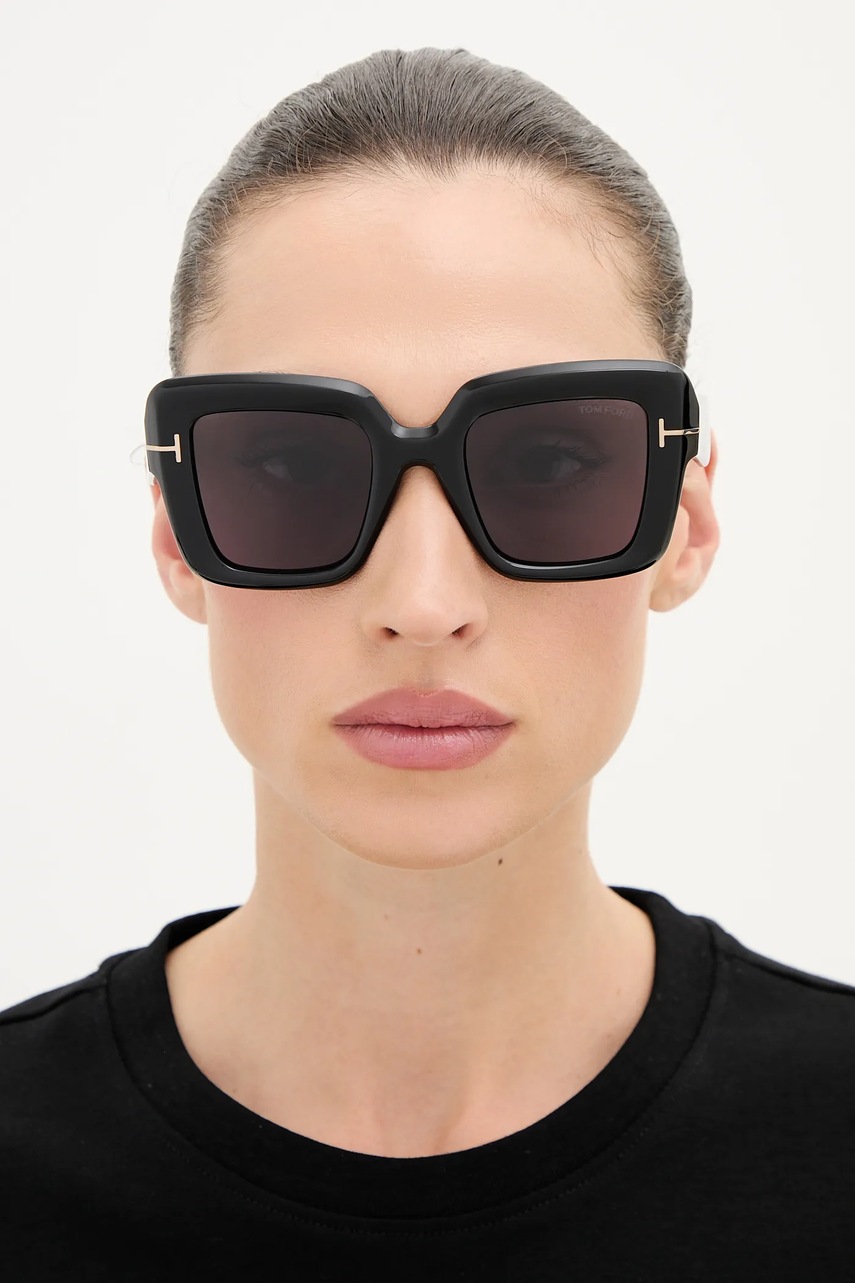 Γυαλιά ηλίου Tom Ford Esme χρώμα: μαύρο, FT1157_5001A φωτογραφία