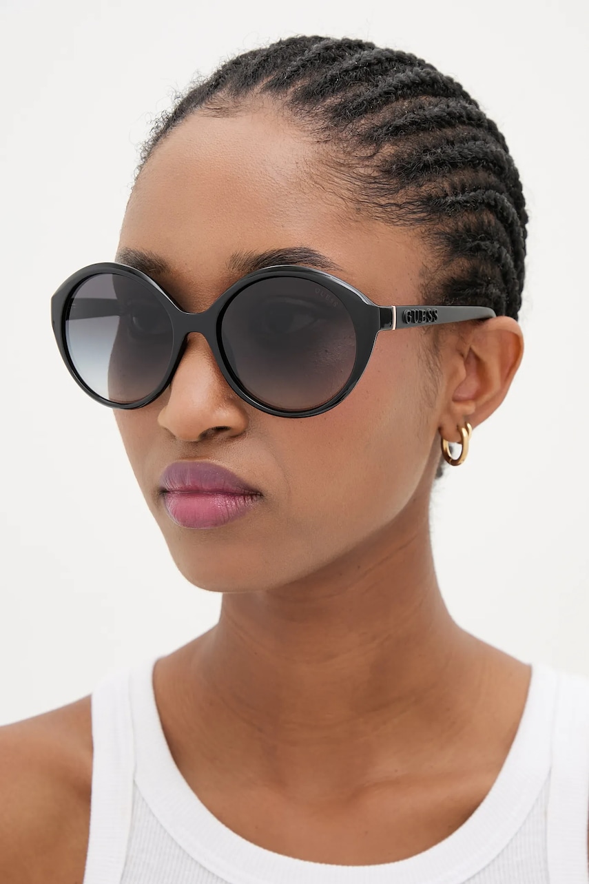 Guess okulary przeciwsłoneczne damskie kolor czarny GU00155_5701B
