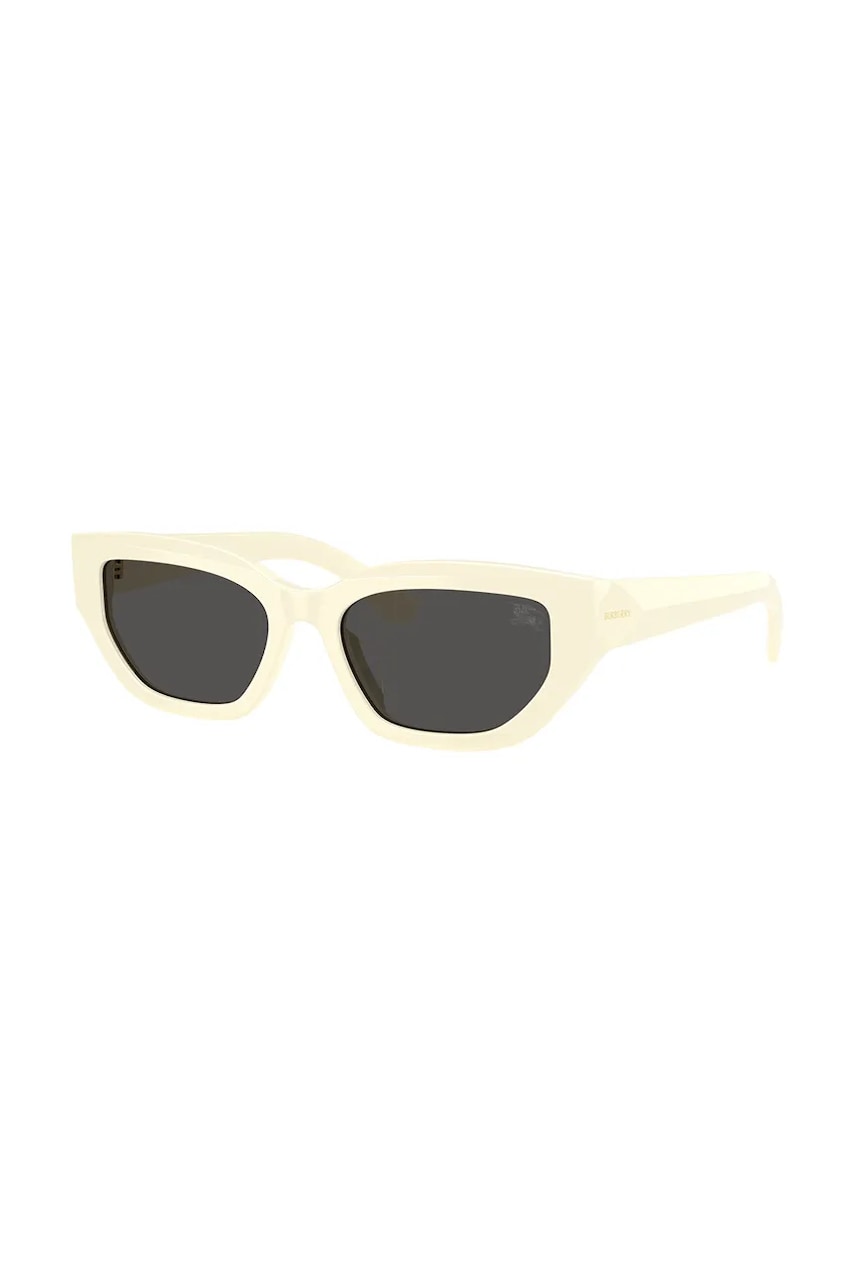 Burberry ochelari de soare femei, culoarea alb, 0BE4463D