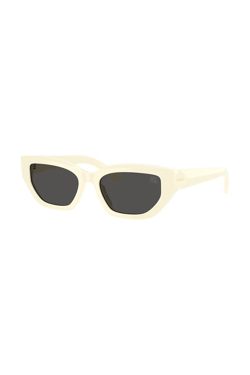 Burberry ochelari de soare femei, culoarea alb, 0BE4463D