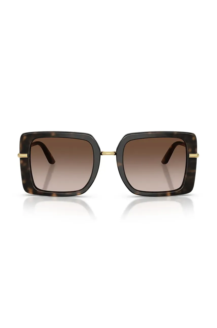 Солнцезащитные очки Dolce & Gabbana женские цвет коричневый 0DG4491 Солнцезащитные очки Dolce & Gabbana женские цвет коричневый 0DG4491