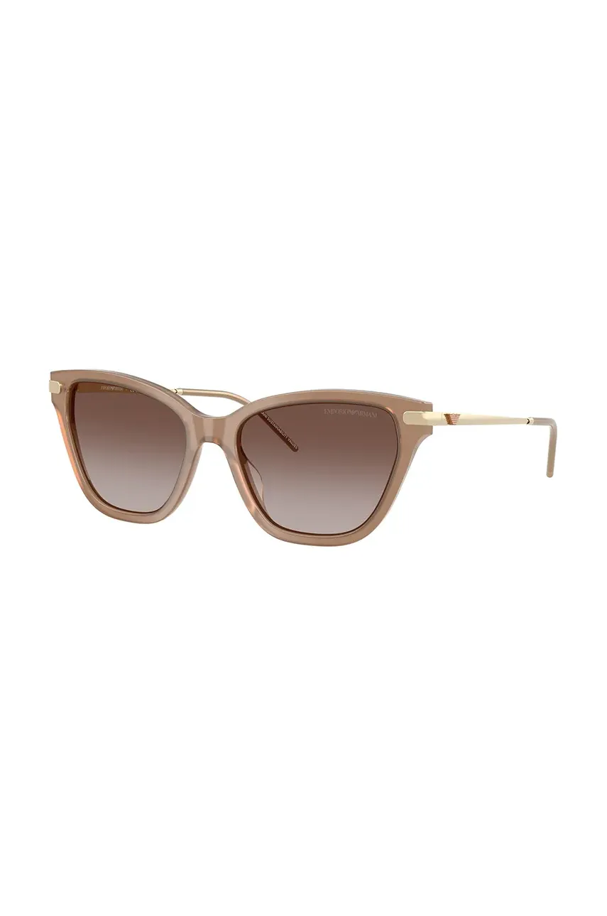 Emporio Armani ochelari de soare femei, culoarea bej, 0EA4251