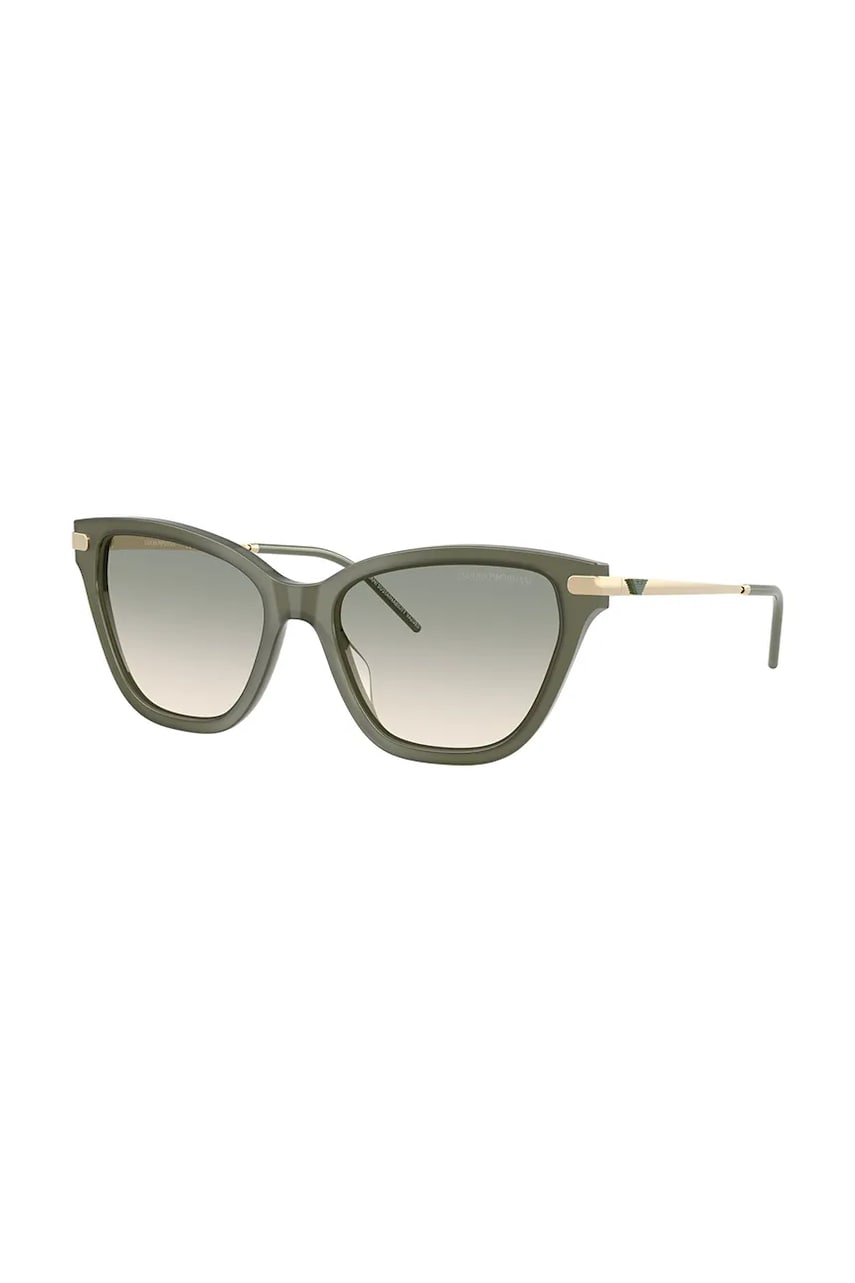 Emporio Armani ochelari de soare femei, culoarea verde, 0EA4251