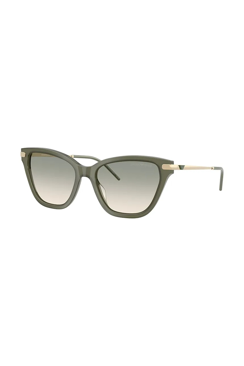 Emporio Armani ochelari de soare femei, culoarea verde, 0EA4251