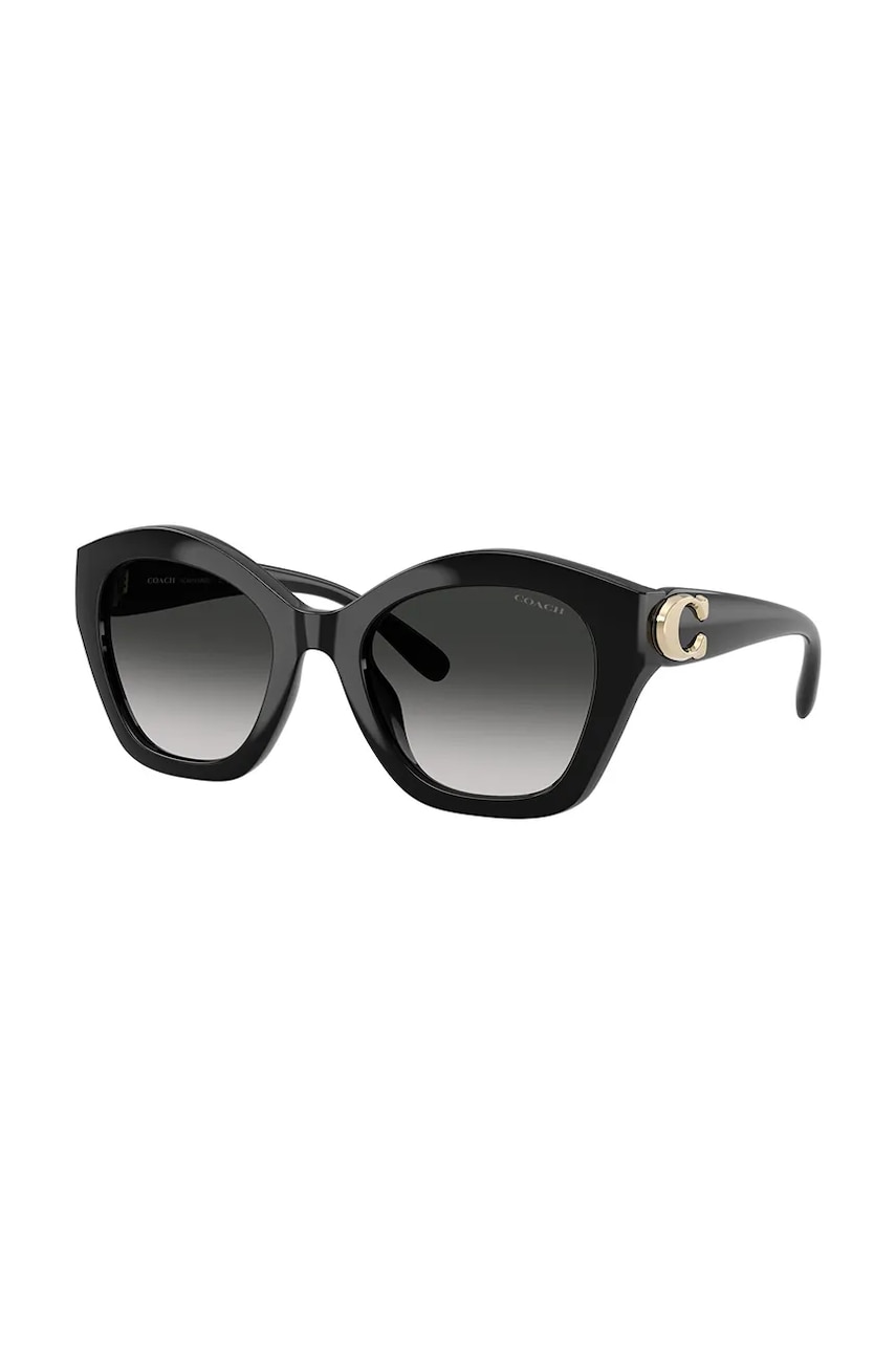 Coach ochelari de soare femei, culoarea negru, 0HC8421U Coach ochelari de soare femei, culoarea negru, 0HC8421U