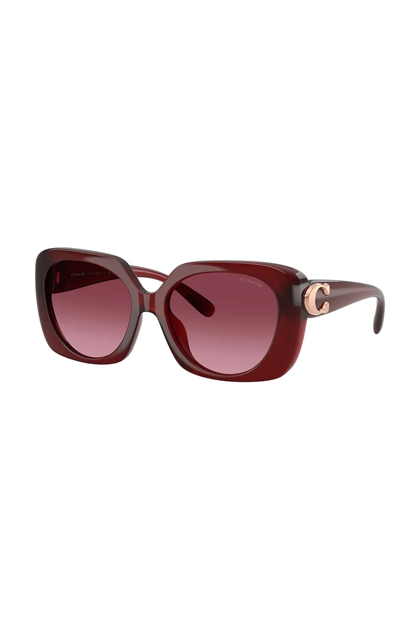 Coach ochelari de soare culoarea bordo, 0HC8422U