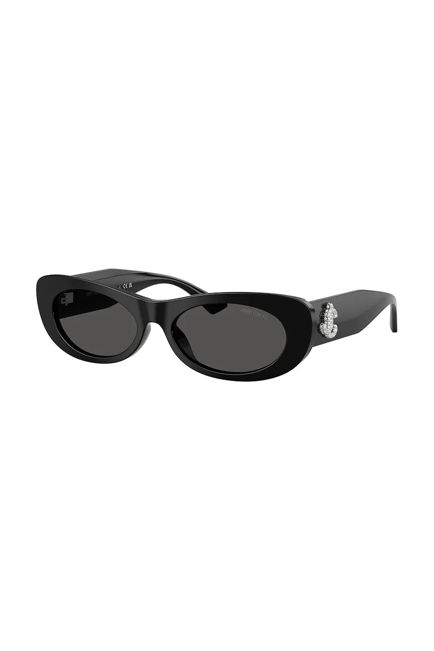 Jimmy Choo ochelari de soare femei, culoarea negru, 0JC5038BU