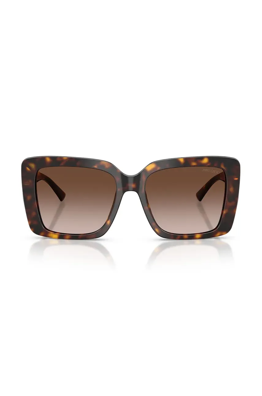 Солнцезащитные очки Jimmy Choo женские цвет коричневый 0JC5042 Солнцезащитные очки Jimmy Choo женские цвет коричневый 0JC5042