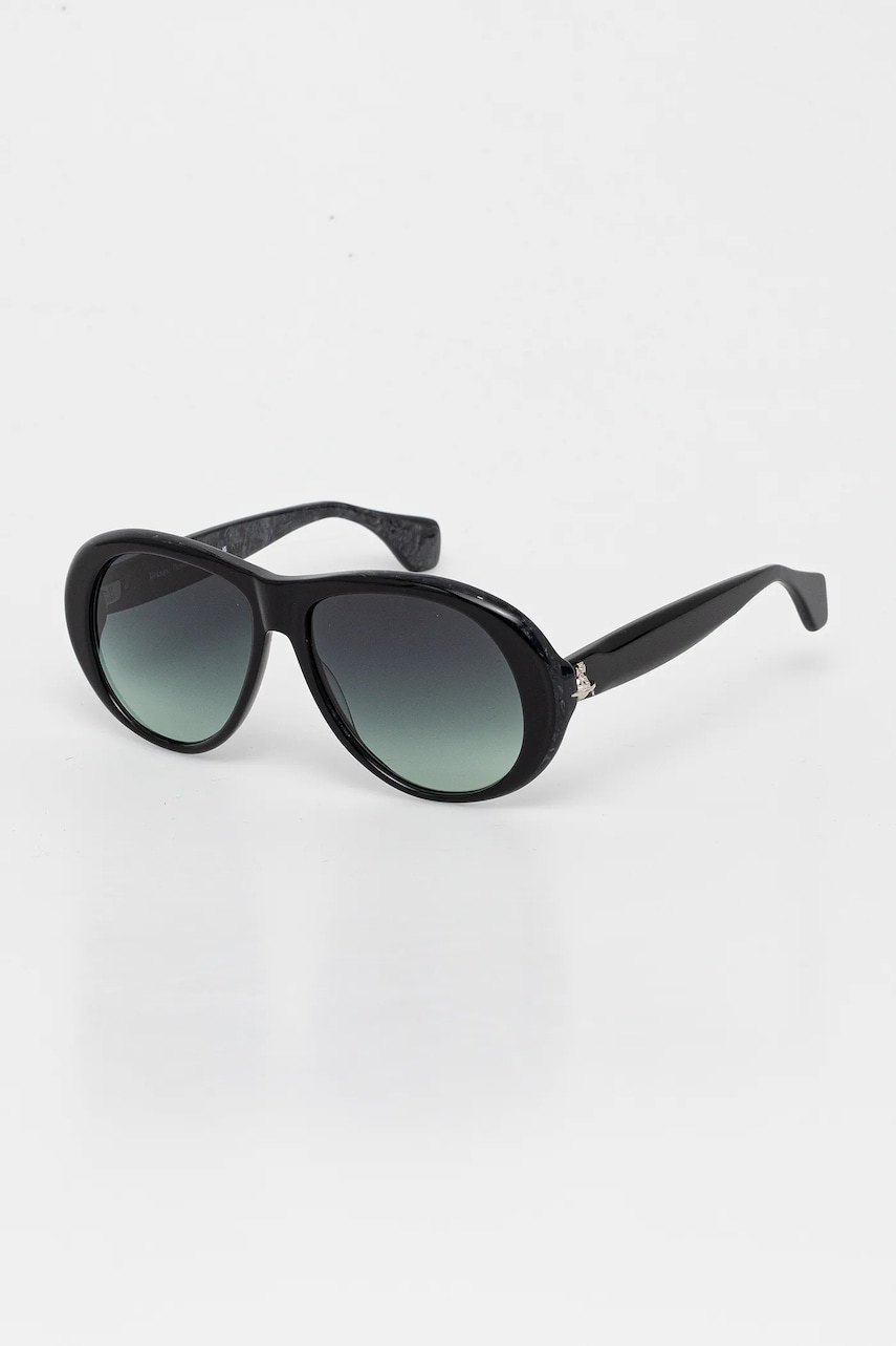 Vivienne Westwood ochelari de soare Frankie culoarea negru, VW5102