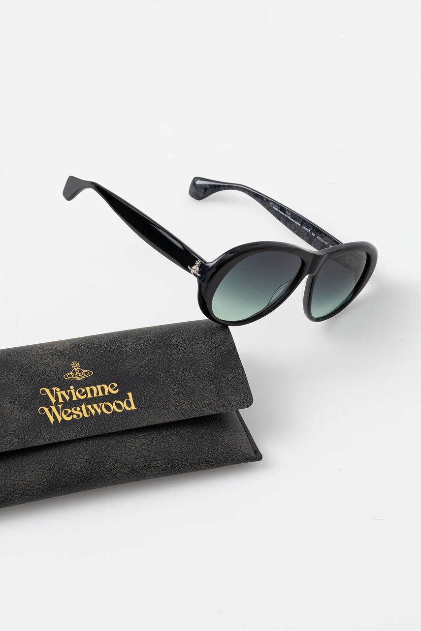 Γυαλιά ηλίου Vivienne Westwood Frankie χρώμα: μαύρο, VW5102 φωτογραφία