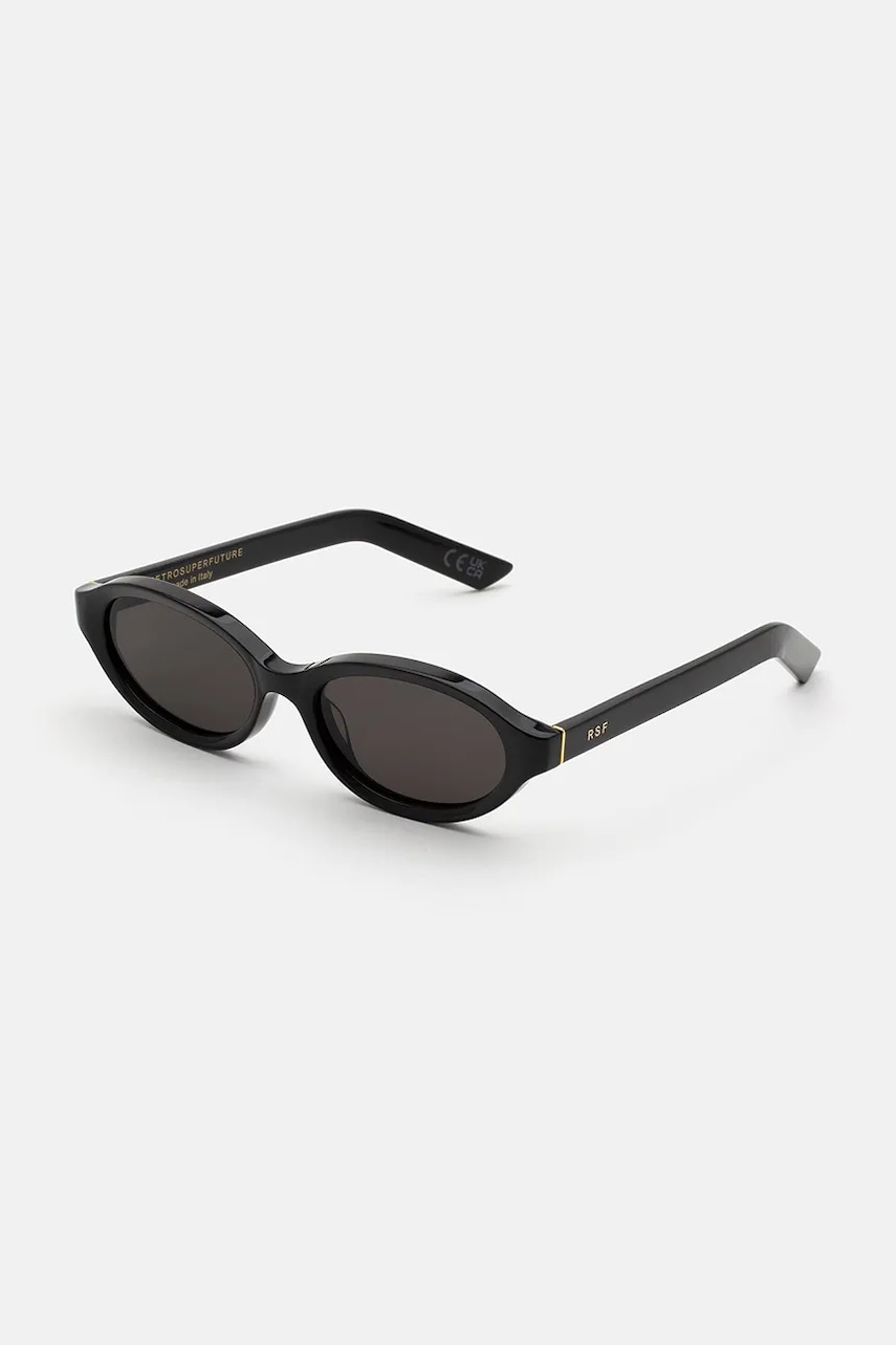 Retrosuperfuture ochelari de soare femei, culoarea negru, PAROLA.4FK
