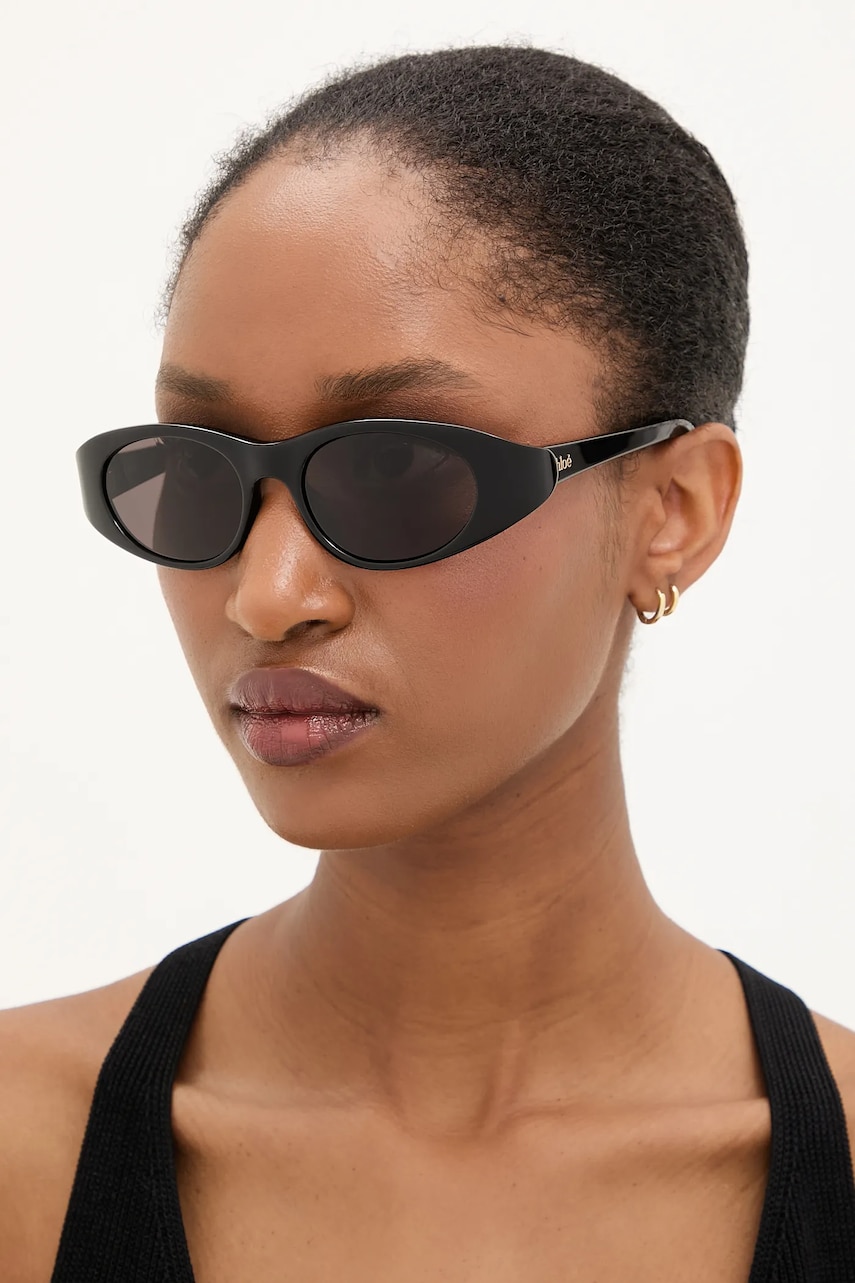 Chloé ochelari de soare culoarea negru, CH0279S