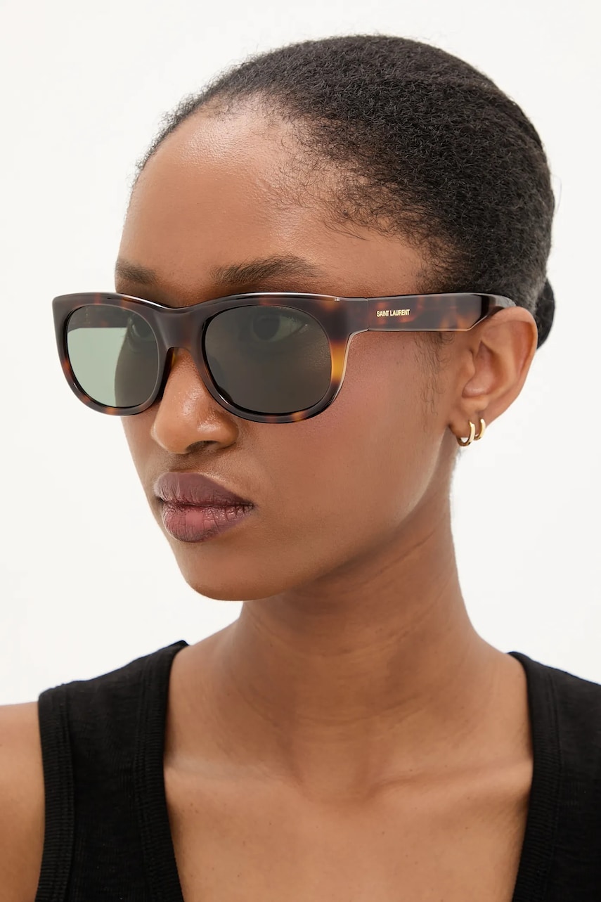 Saint Laurent ochelari de soare culoarea verde, SL 815 ROMY