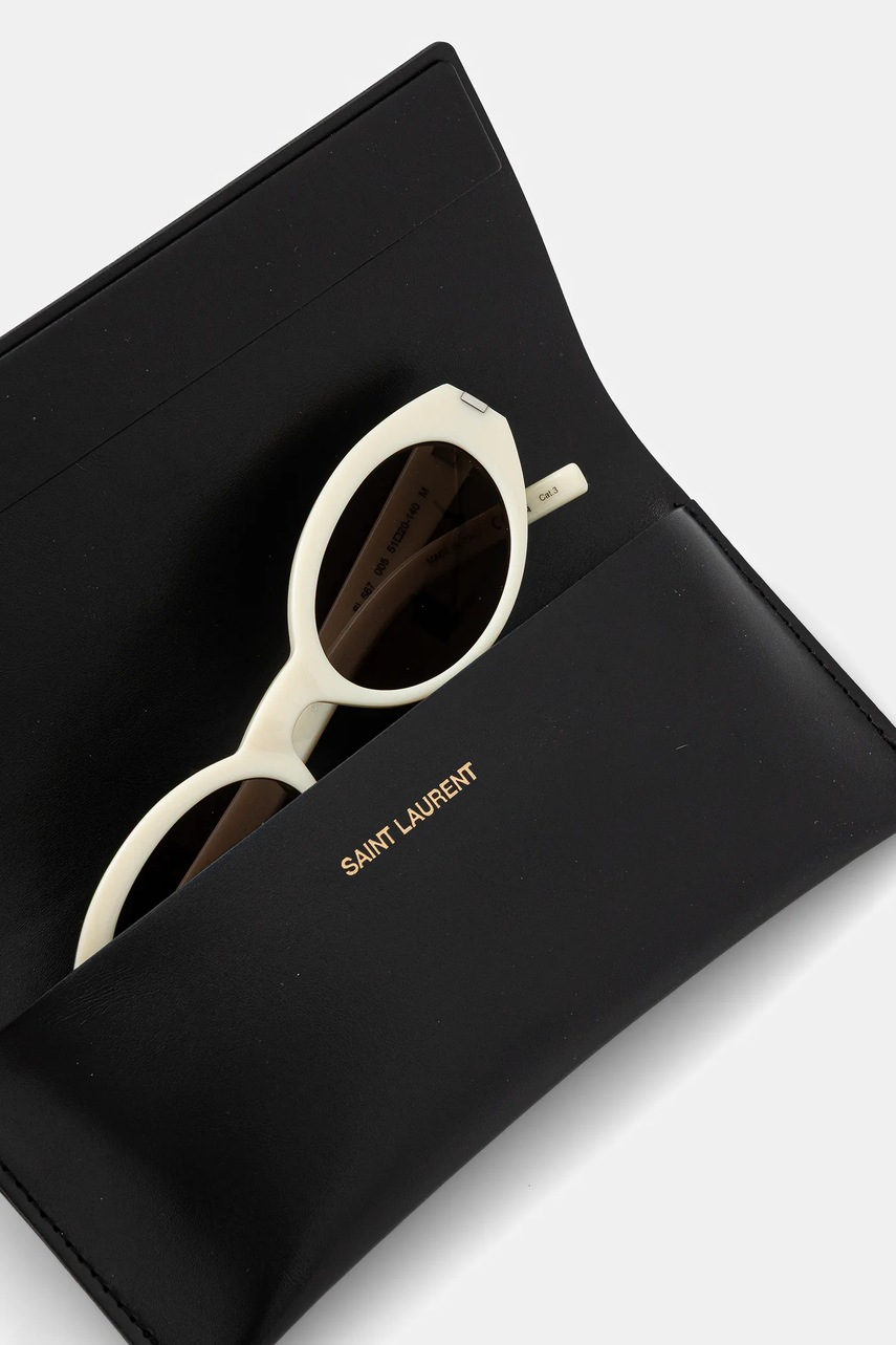 Γυαλιά ηλίου Saint Laurent χρώμα: μπεζ, SL 567 φωτογραφία