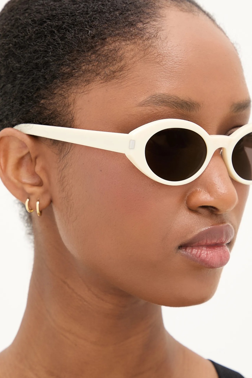 Γυαλιά ηλίου Saint Laurent χρώμα: μπεζ, SL 567 φωτογραφία