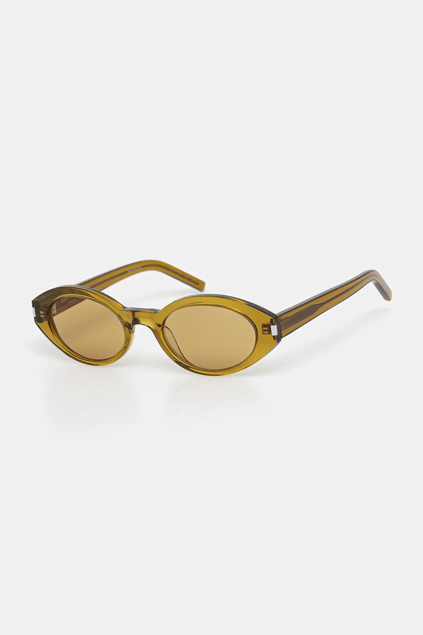 Saint Laurent ochelari de soare culoarea verde, SL 567