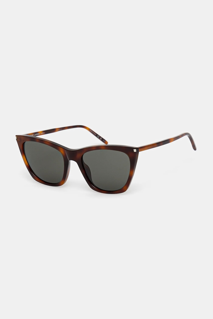 Saint Laurent ochelari de soare culoarea maro, SL 214 KATE THIN