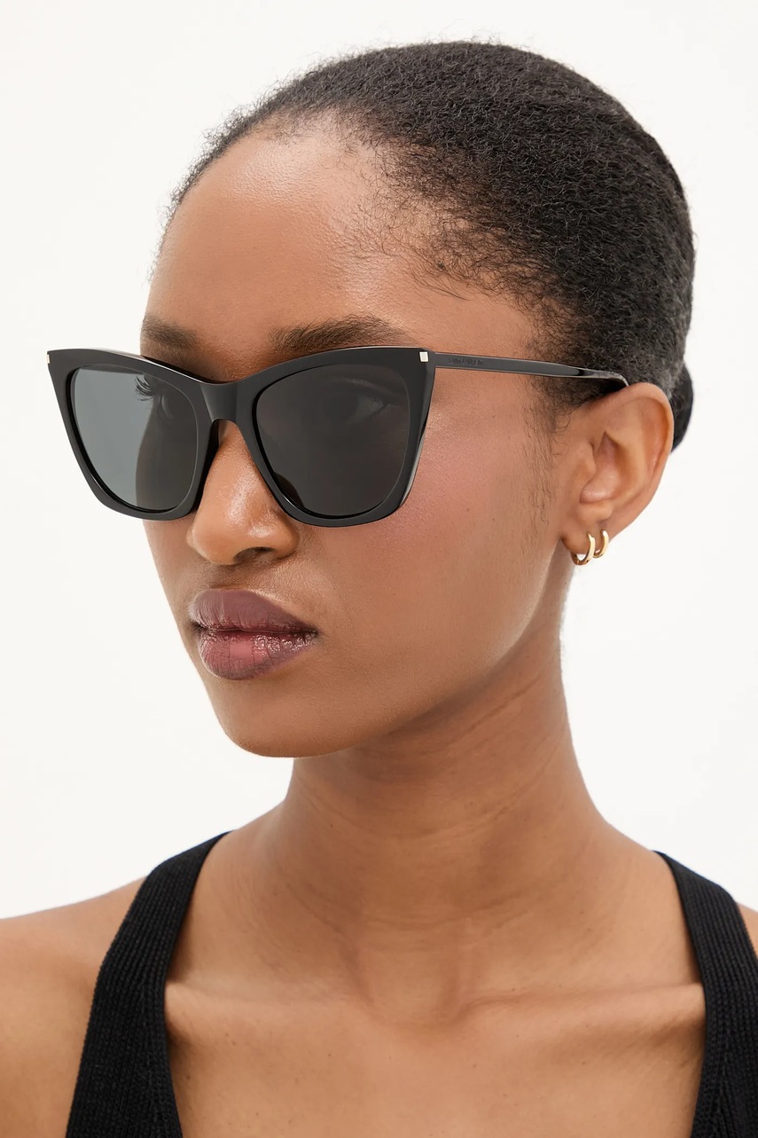 Saint Laurent ochelari de soare culoarea negru, SL 214 KATE THIN