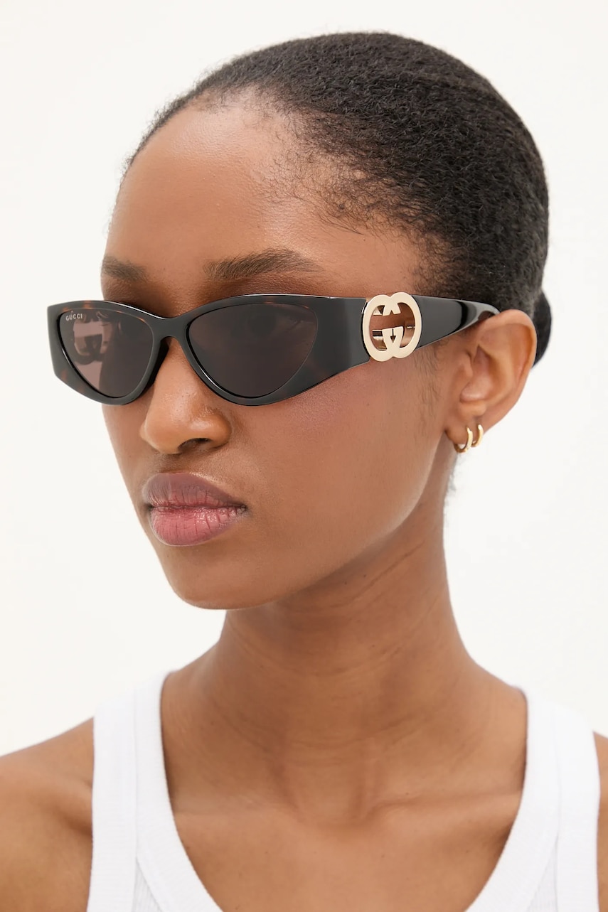 Gucci ochelari de soare culoarea maro, GG1824S