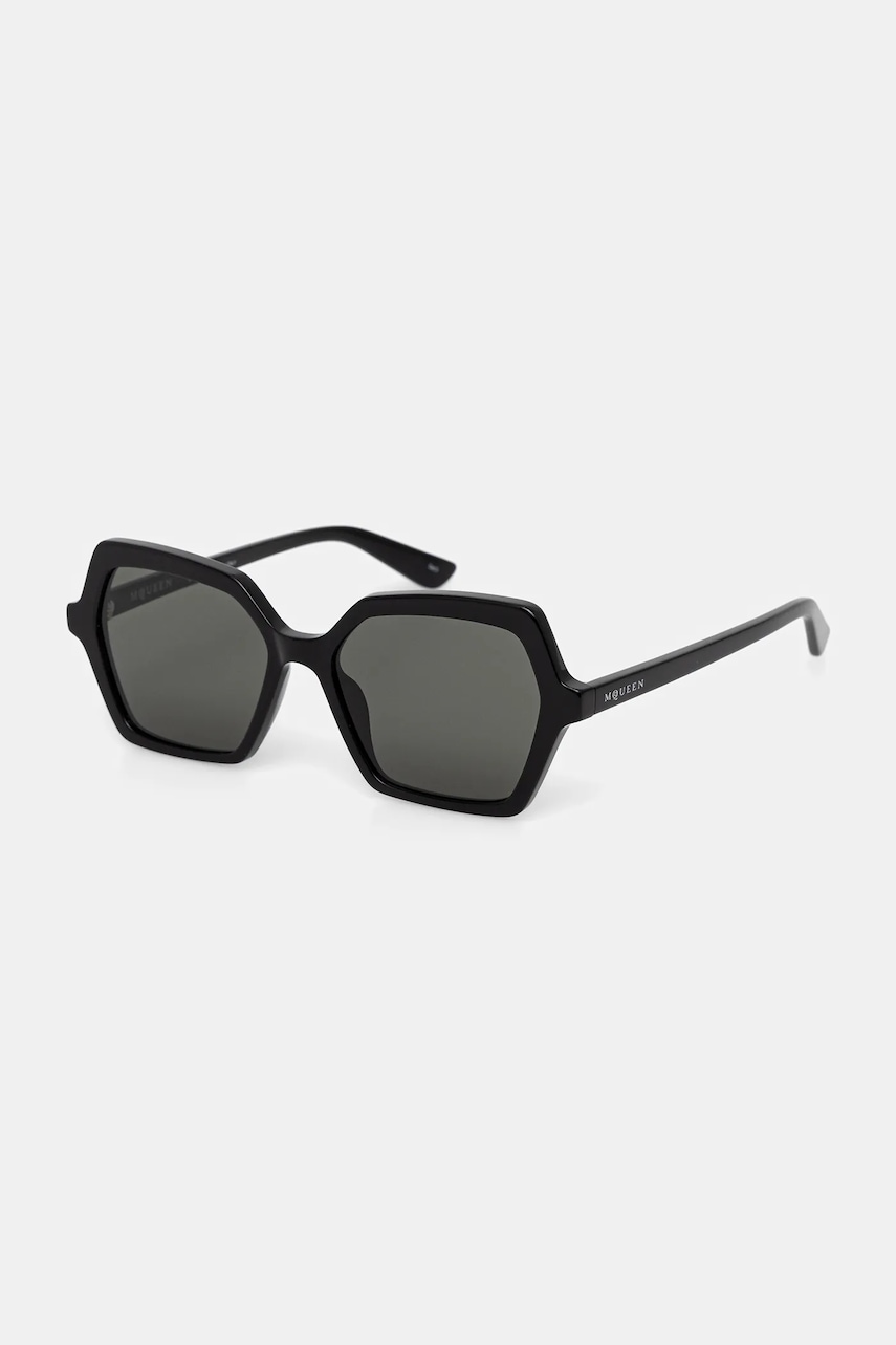 Levně Sluneční brýle Alexander McQueen dámské, černá barva, AM0537S