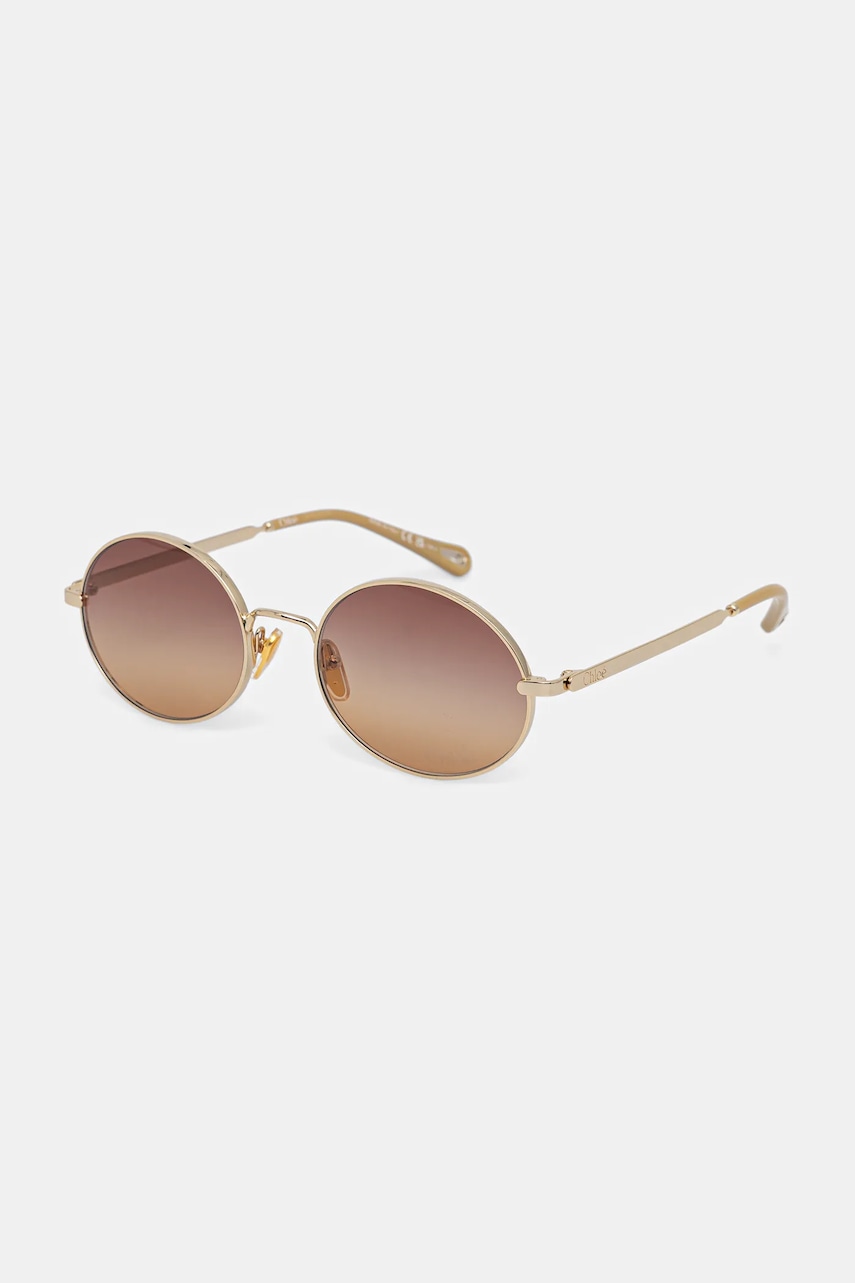 Chloé ochelari de soare culoarea auriu, CH0326S
