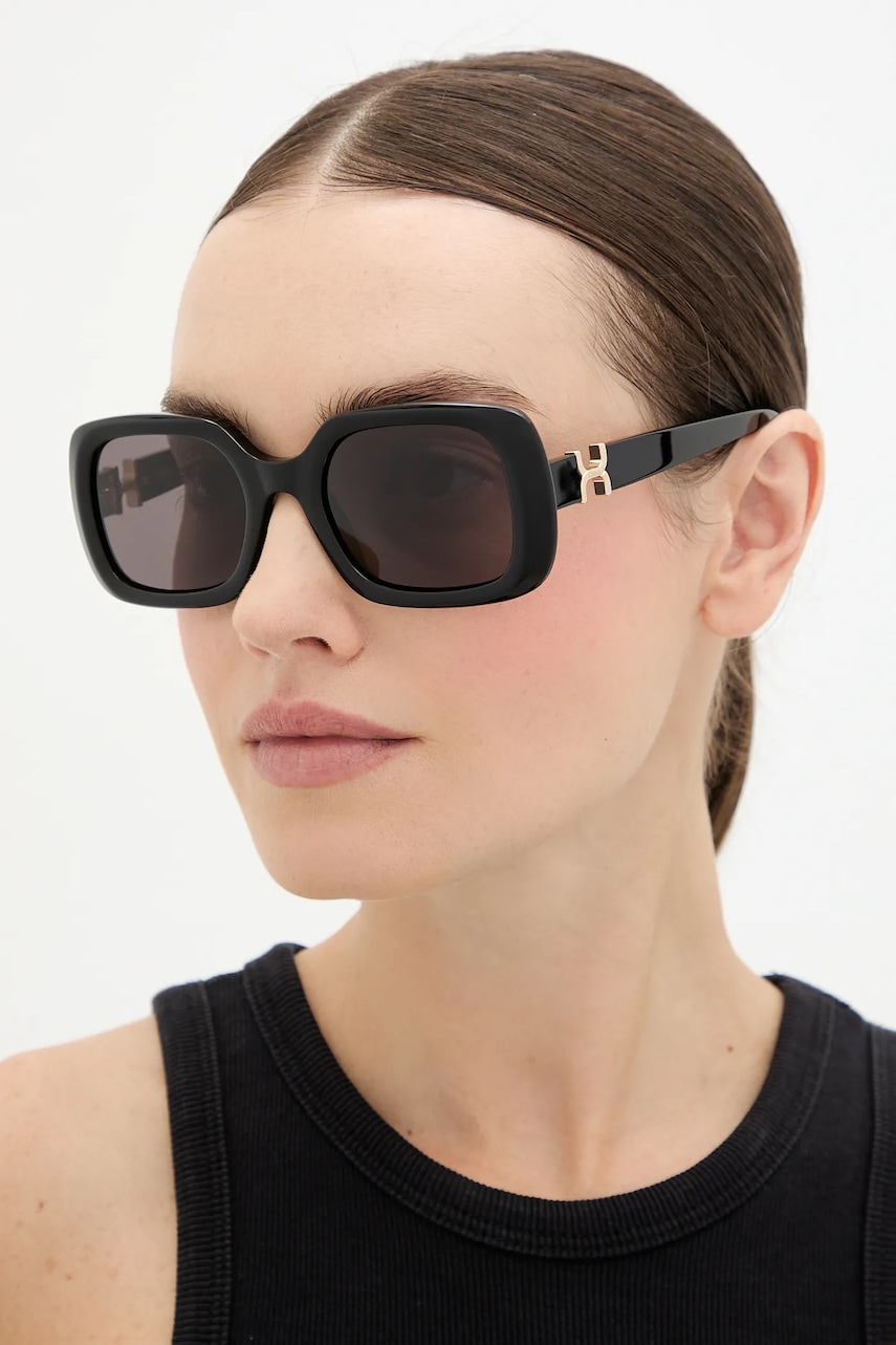 Chloé ochelari de soare culoarea negru, CH0333S