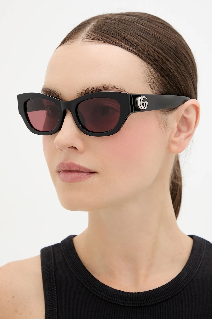 Gucci ochelari de soare culoarea negru, GG1954SA