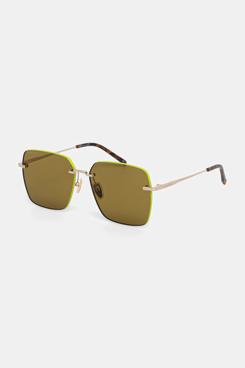 Levně Sluneční brýle Gucci dámské, zlatá barva, GG1955SA