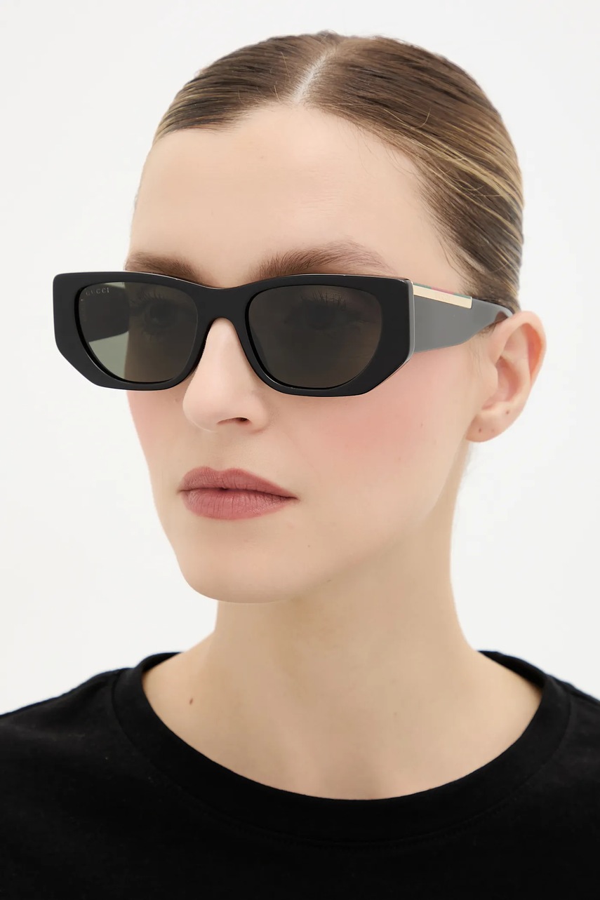 Gucci ochelari de soare culoarea negru, GG1959S