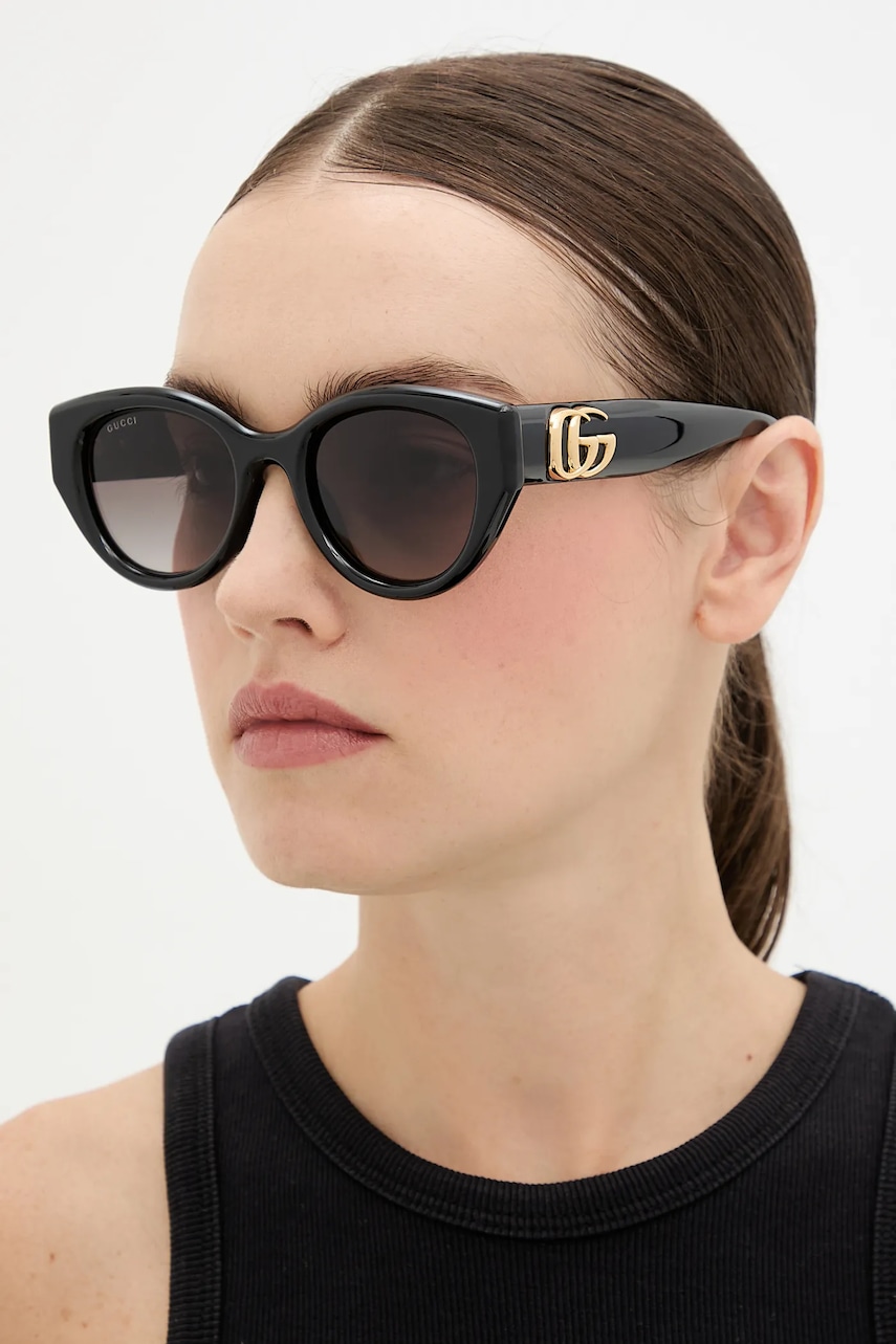 Gucci ochelari de soare culoarea negru, GG1976SK