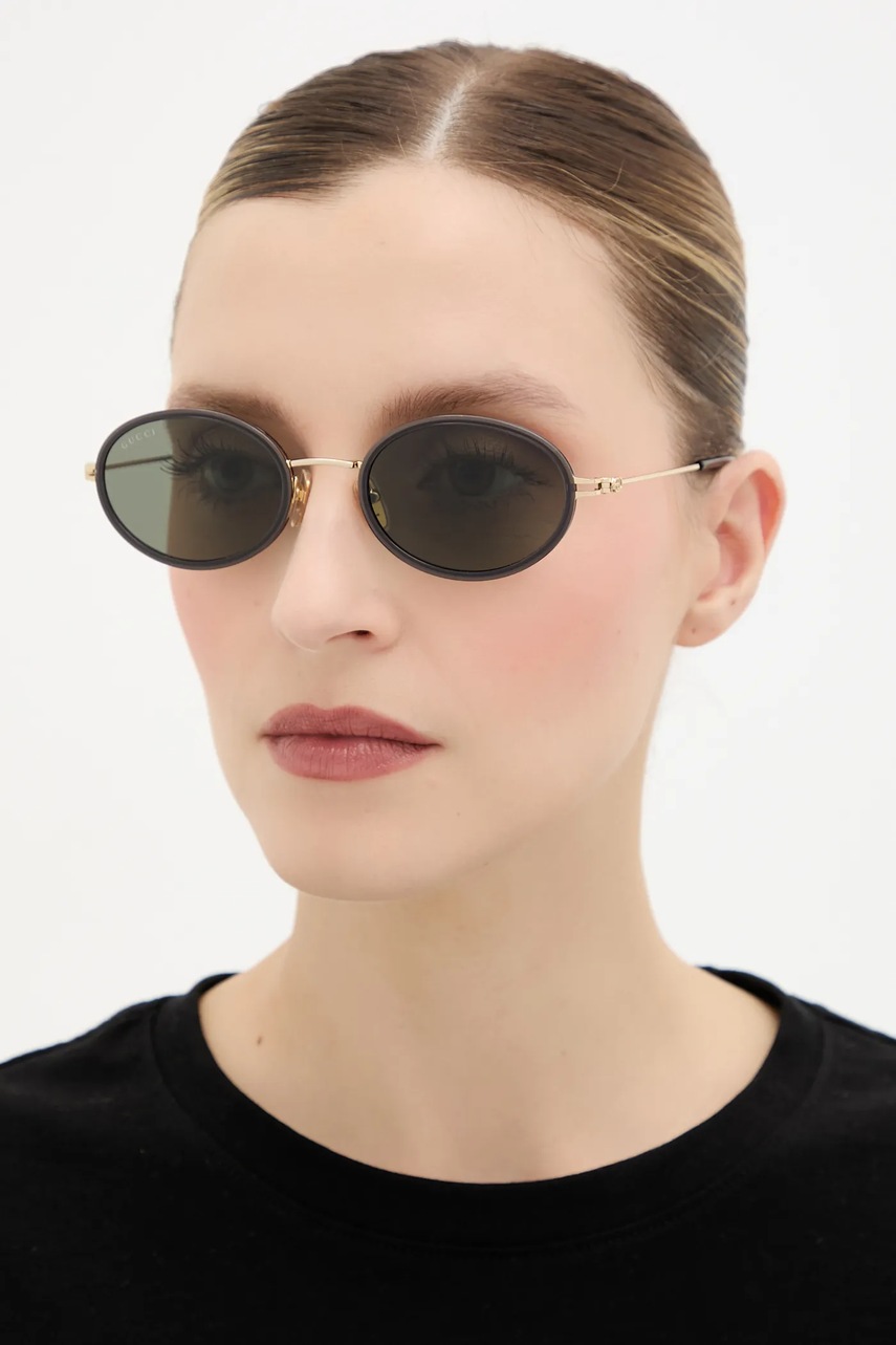 Gucci ochelari de soare culoarea auriu, GG1980S