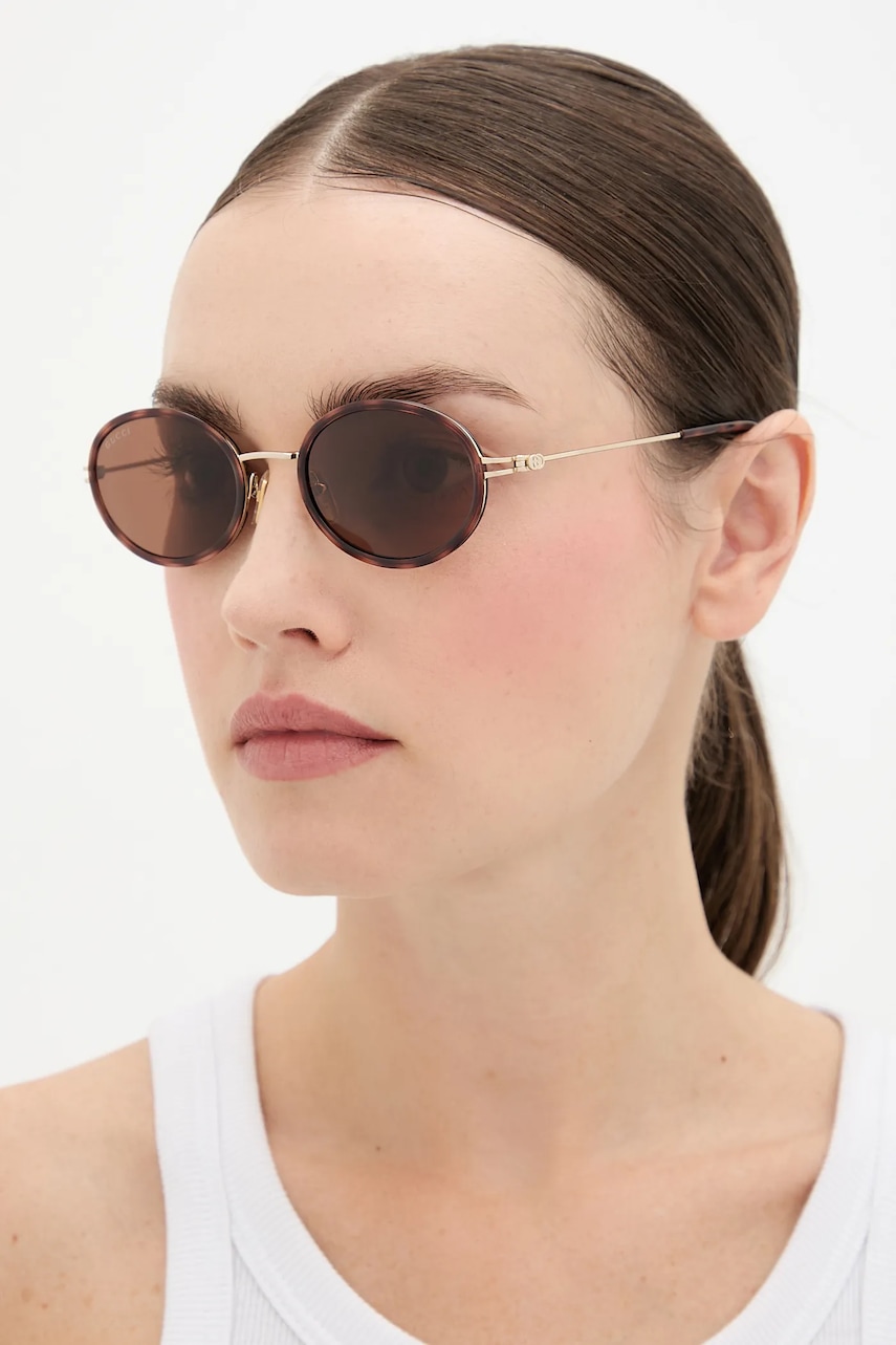 Gucci ochelari de soare culoarea maro, GG1980S