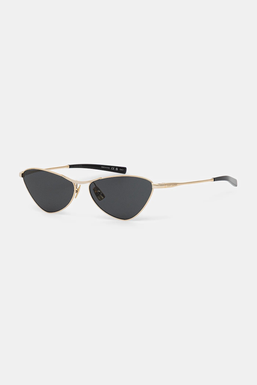 Saint Laurent ochelari de soare culoarea auriu, SL 830