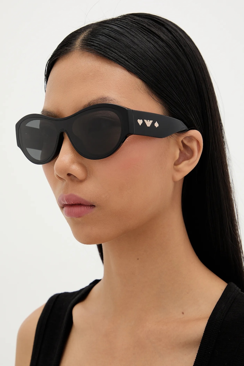 Emporio Armani ochelari de soare culoarea negru, 0EA4265U