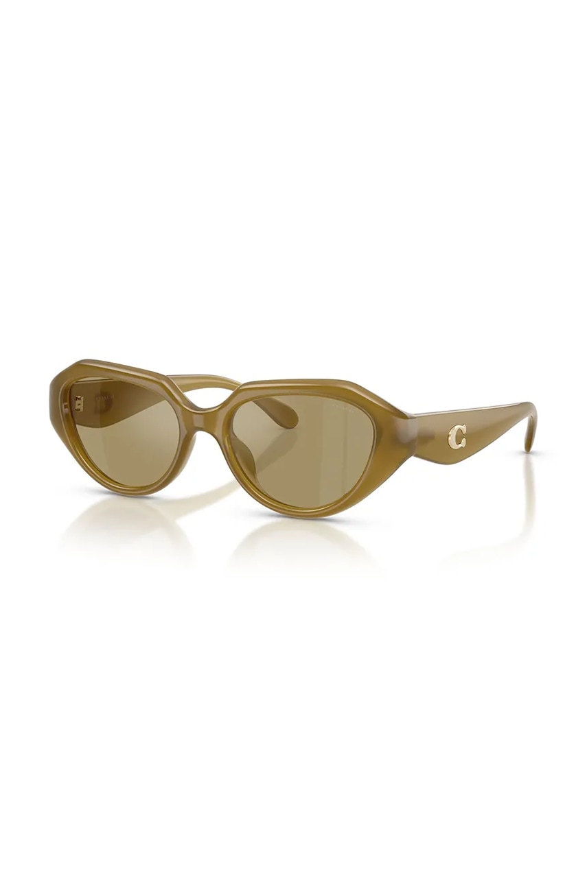 Coach ochelari de soare culoarea verde, 0HC8433U