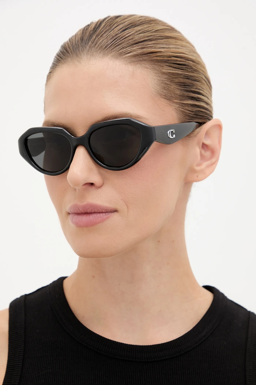 Coach ochelari de soare culoarea negru, 0HC8433U