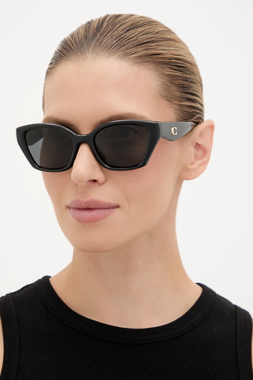 Coach ochelari de soare culoarea negru, 0HC8434U