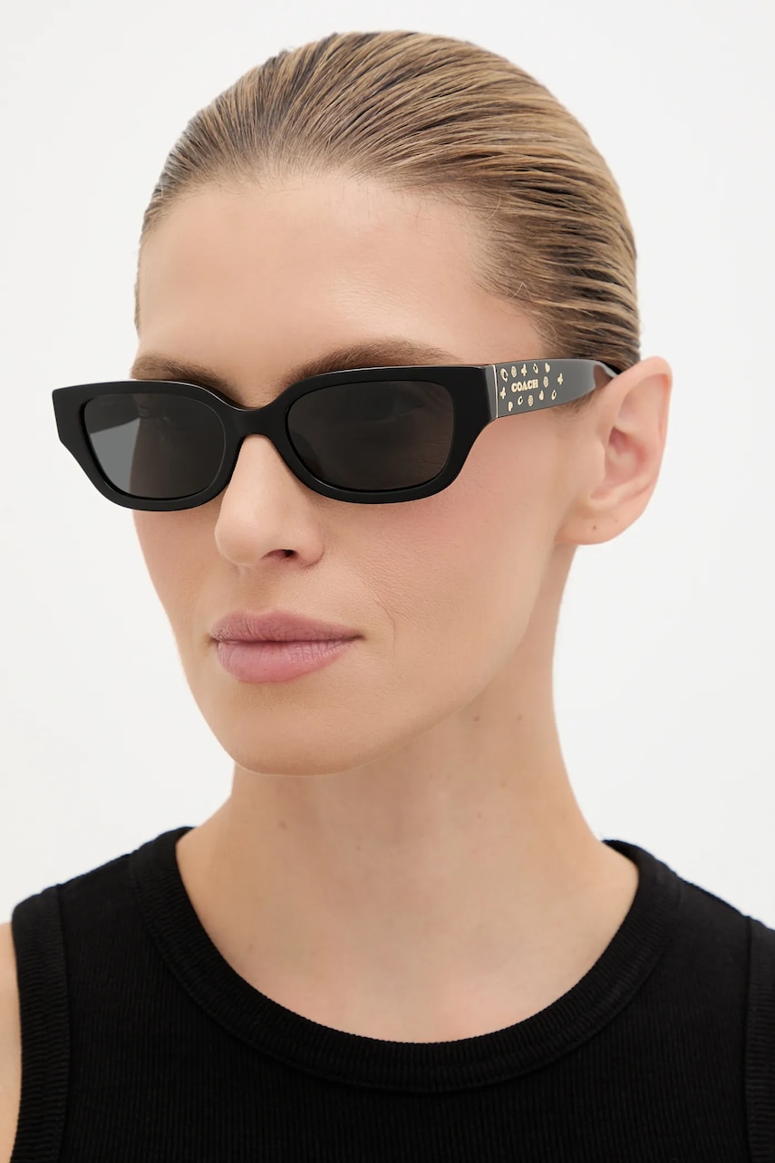 Coach ochelari de soare culoarea negru, 0HC8439U
