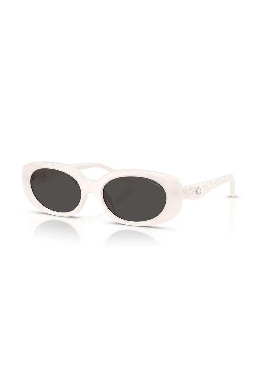 Coach ochelari de soare culoarea alb, 0HC8443D