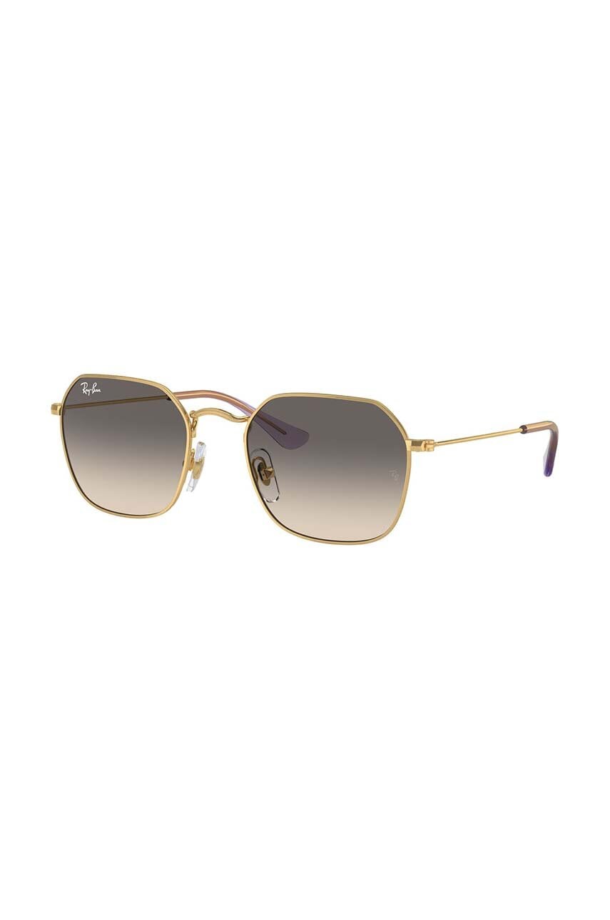Ray-Ban ochelari de soare copii culoarea auriu, 0RJ9594S