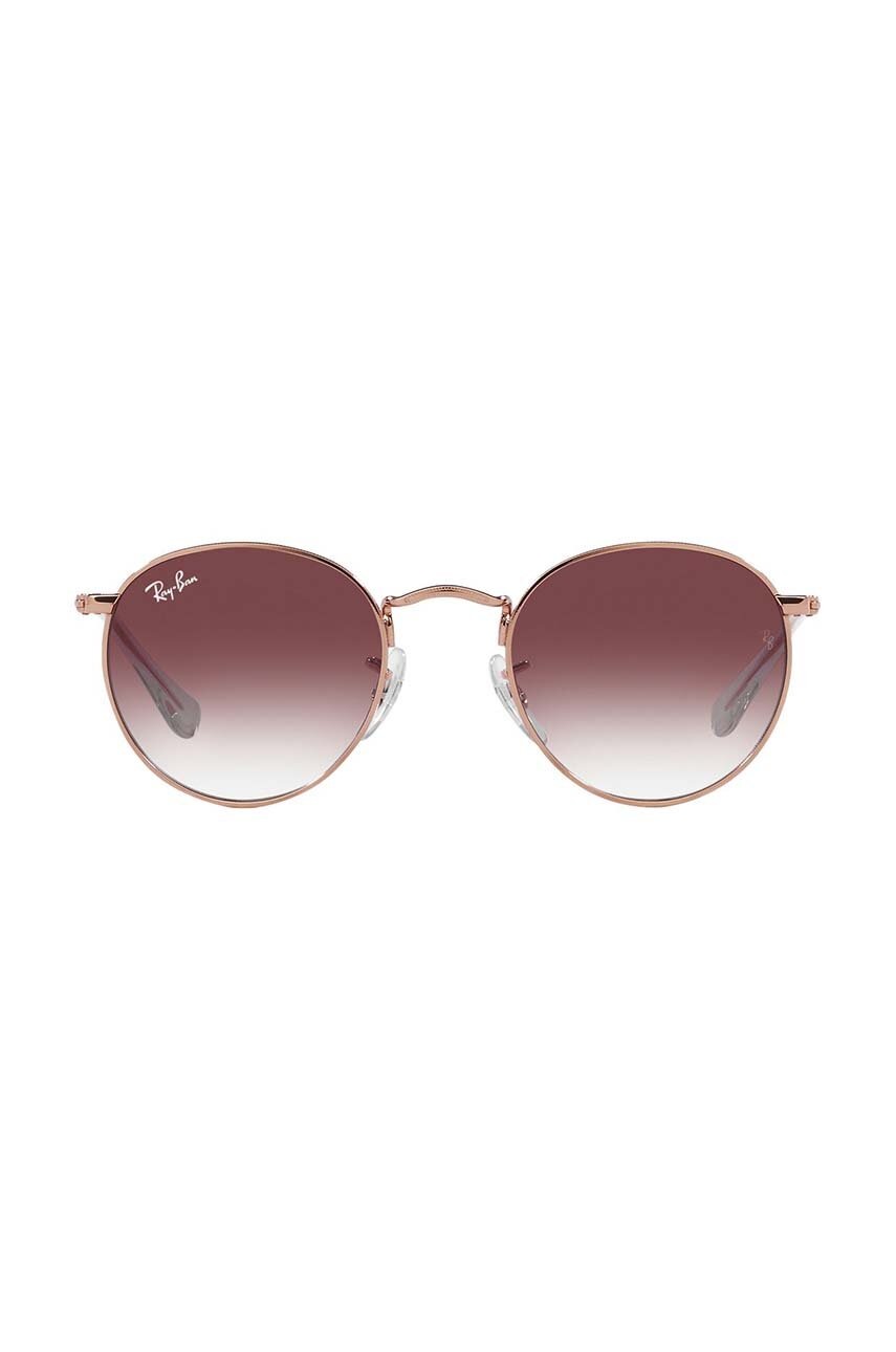 Дитячі сонцезахисні окуляри Ray-Ban ROUND колір рожевий 0RJ9547S