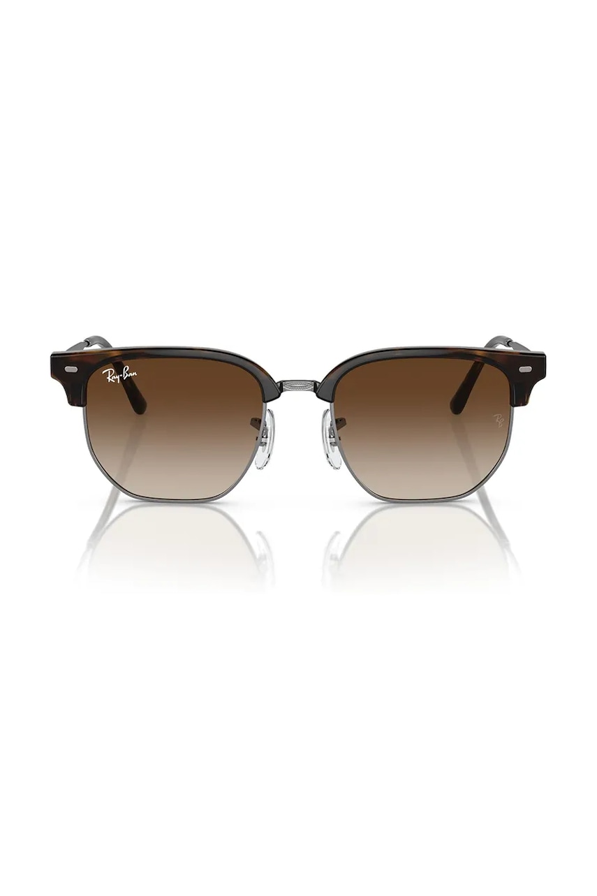 Детские солнцезащитные очки Ray-Ban NEW CLUBMASTER цвет коричневый 0RJ9116S Детские солнцезащитные очки Ray-Ban NEW CLUBMASTER цвет коричневый 0RJ9116S