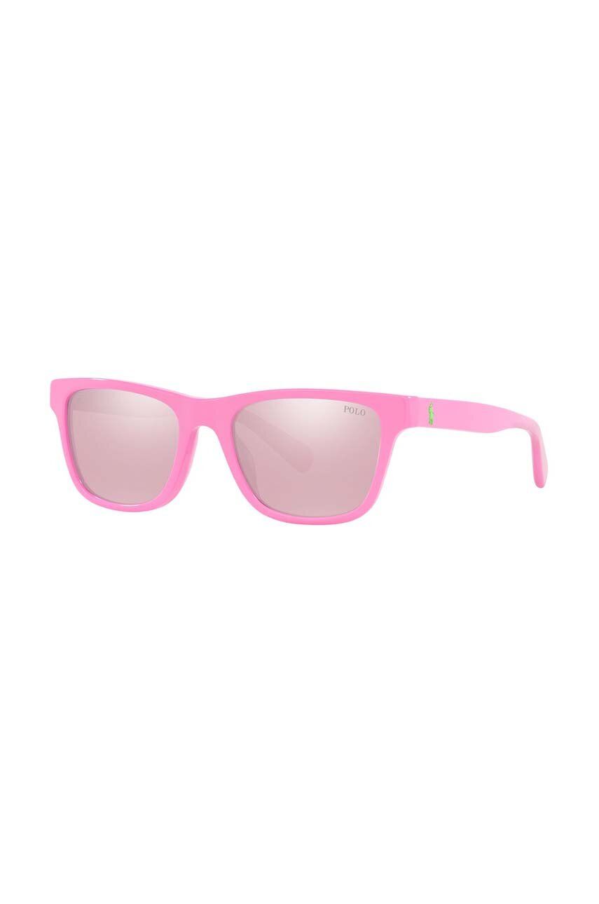 Levně Dětské sluneční brýle Polo Ralph Lauren růžová barva, 0PP9504U