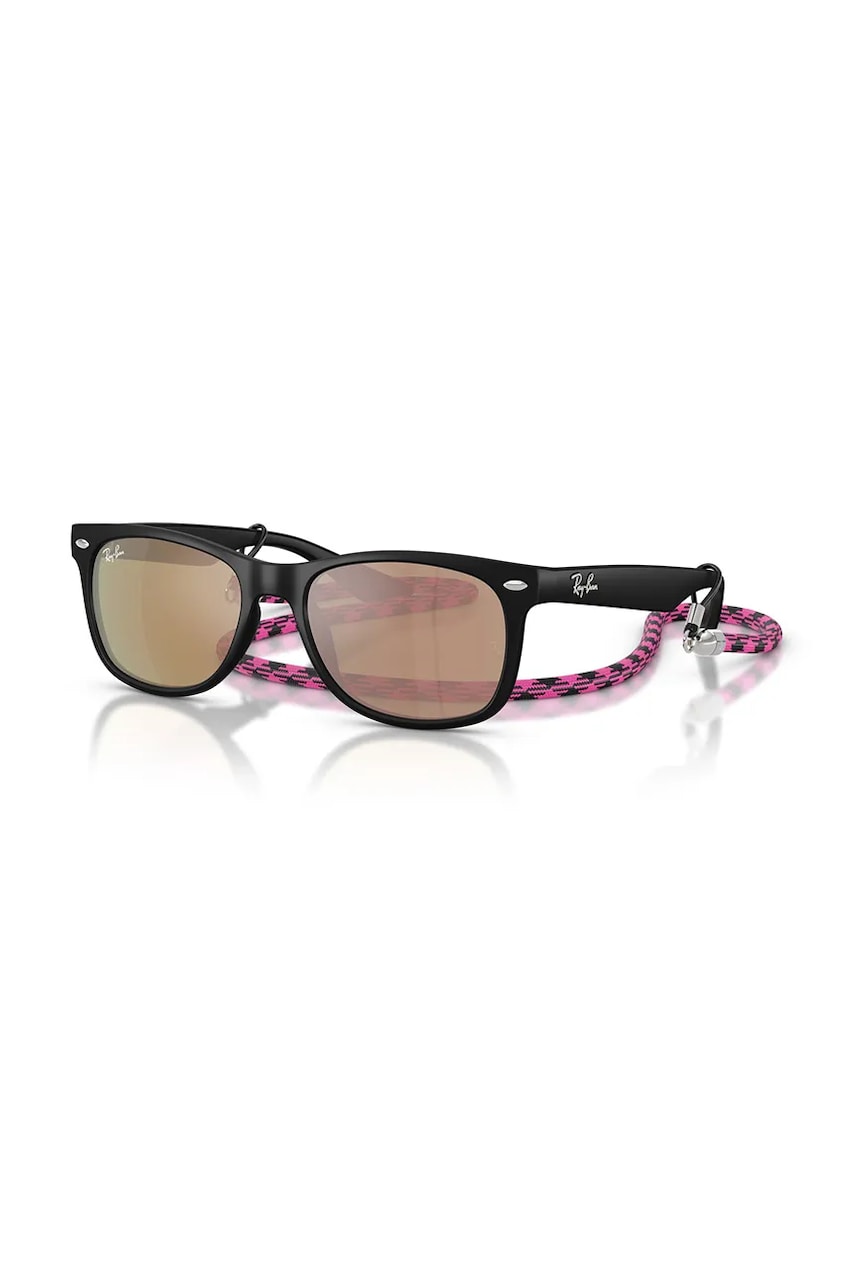 Ray-Ban ochelari de soare copii Junior New Wayfarer culoarea negru, 0RJ9052S Ray-Ban ochelari de soare copii Junior New Wayfarer culoarea negru, 0RJ9052S