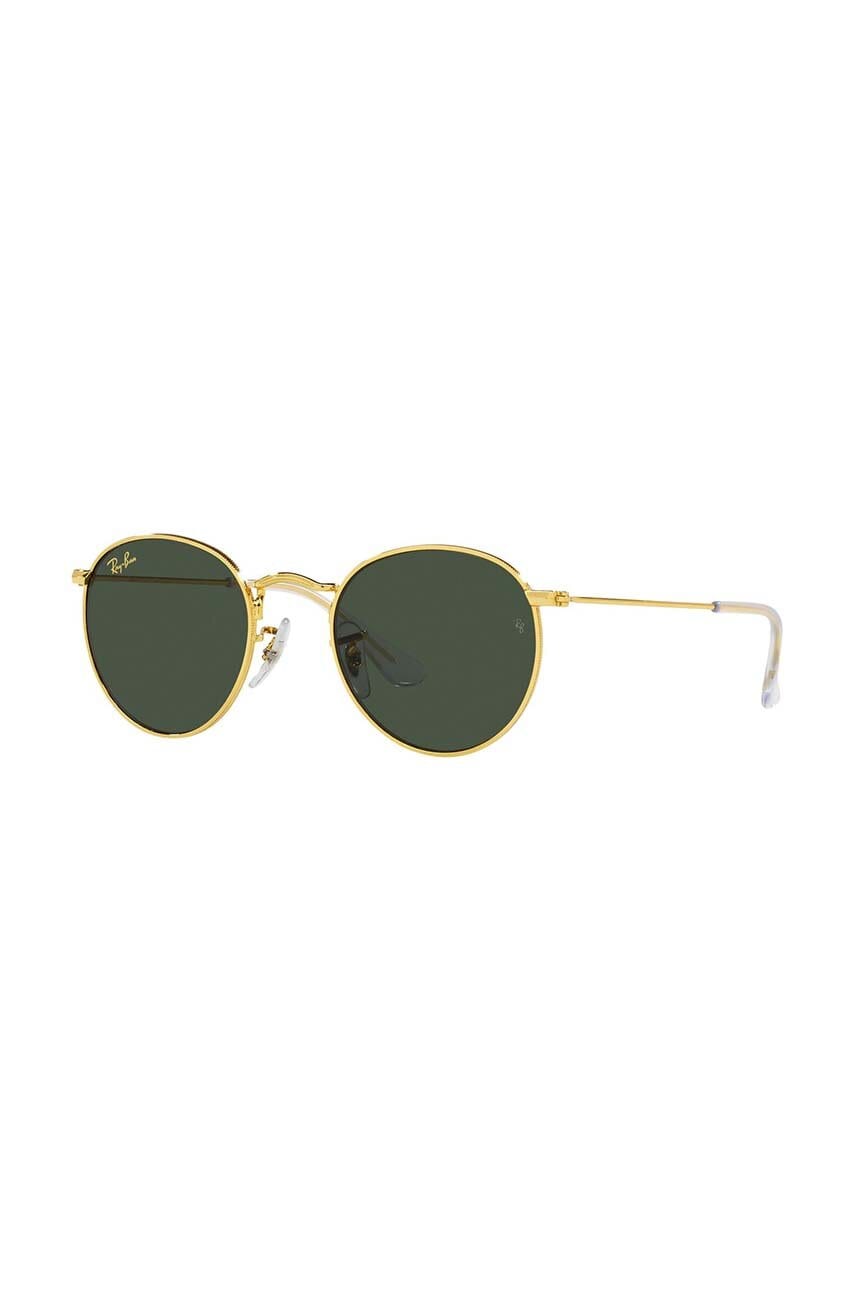 Ray-Ban ochelari de soare copii Round Kids culoarea verde, 0RJ9547S