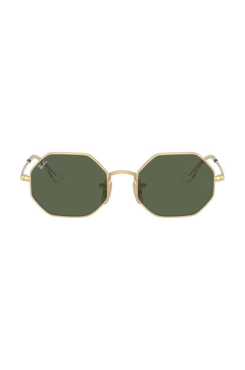 

Детские солнцезащитные очки Ray-Ban Octagon Kids цвет зелёный 0RJ9549S